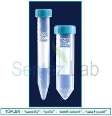 ISOLAB Tüp Santrifüj P.P Vidalı Kapaklı 15 ml Dna/Rna Free Gamma Steril  50 Adet /Tekli Ambalaj