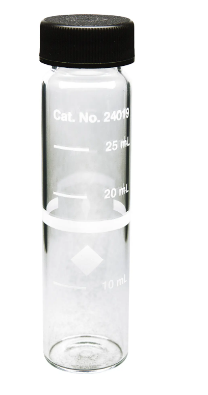 Hach Glass Sample Cell 25 mm 10-20-25 mL İşaretli - 6’lı Paket