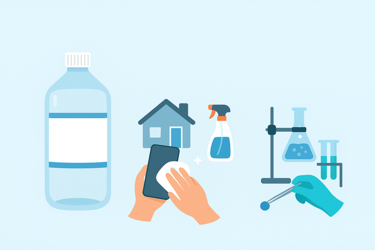 İzopropil Alkol İPA Ne İşe Yarar? Evde ve Laboratuvarda Kullanım Alanları