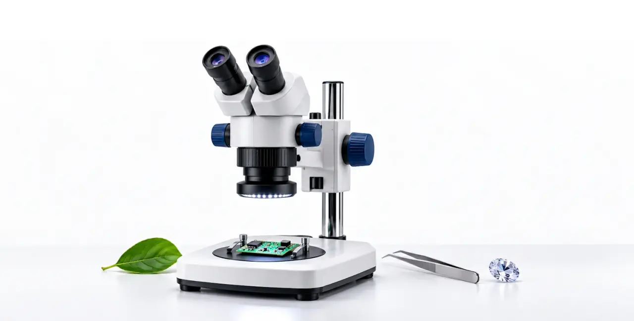 Stereo Zoom Mikroskop Ne İşe Yarar? Büyütme, Çalışma Mesafesi ve Kullanım Alanları