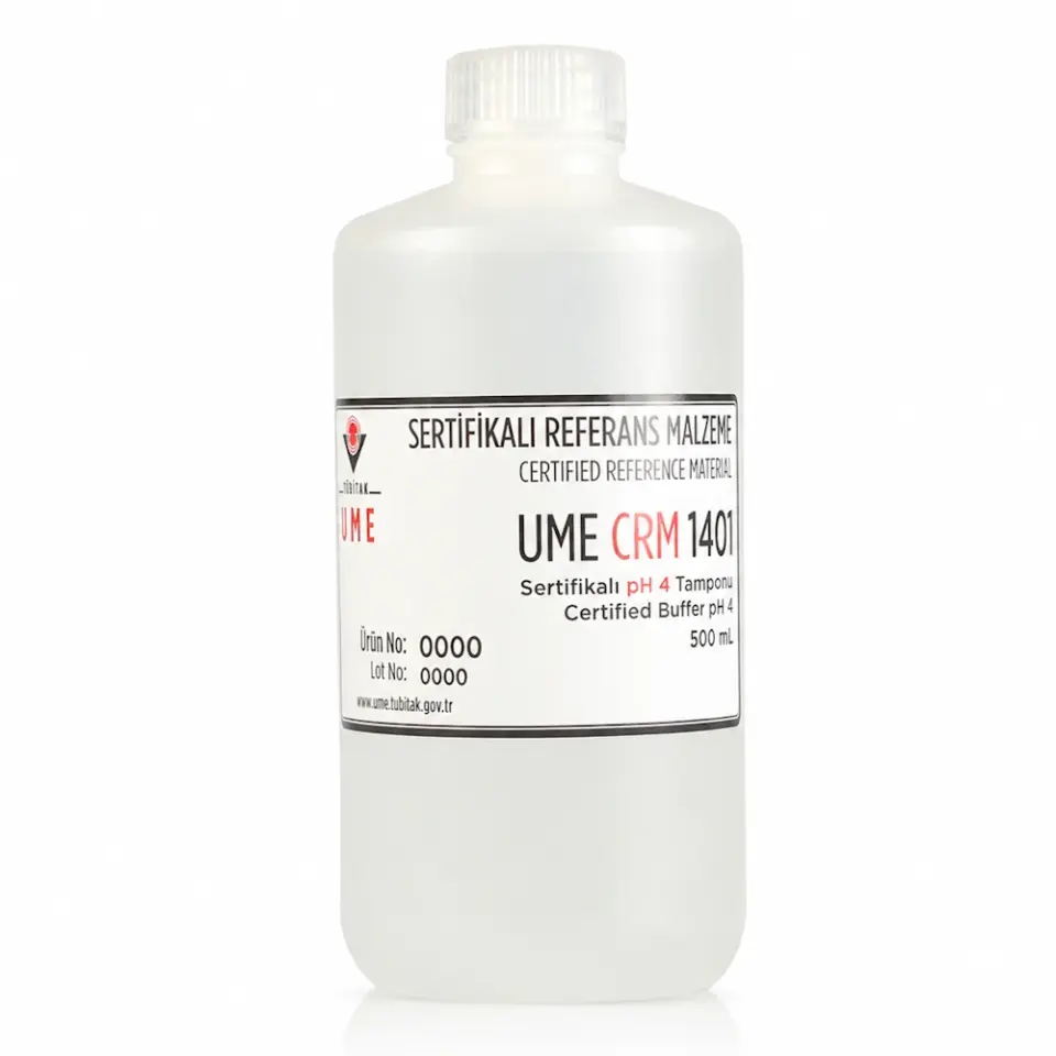 UME CRM 1401 pH 4.00 Tampon Çözeltisi 500 mL Sertifikalı Referans Malzeme (CRM)