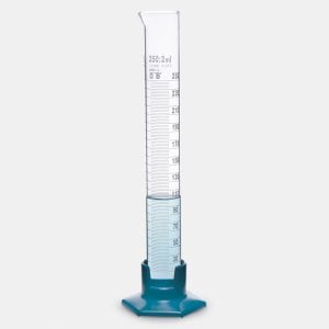 İSOLAB 016.07.500 mezür - uzun form - P.P tabanlı - B kalite - grup sertifikalı - beyaz skala - 500 ml