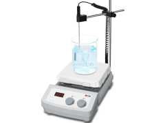 DLAB MS7-H550-S Isıtıcılı Manyetik Karıştırıcı 00... 1.500 rpm / RT... 550 ℃ / 10 L Sıcaklık Probu ve Prob Tutucu