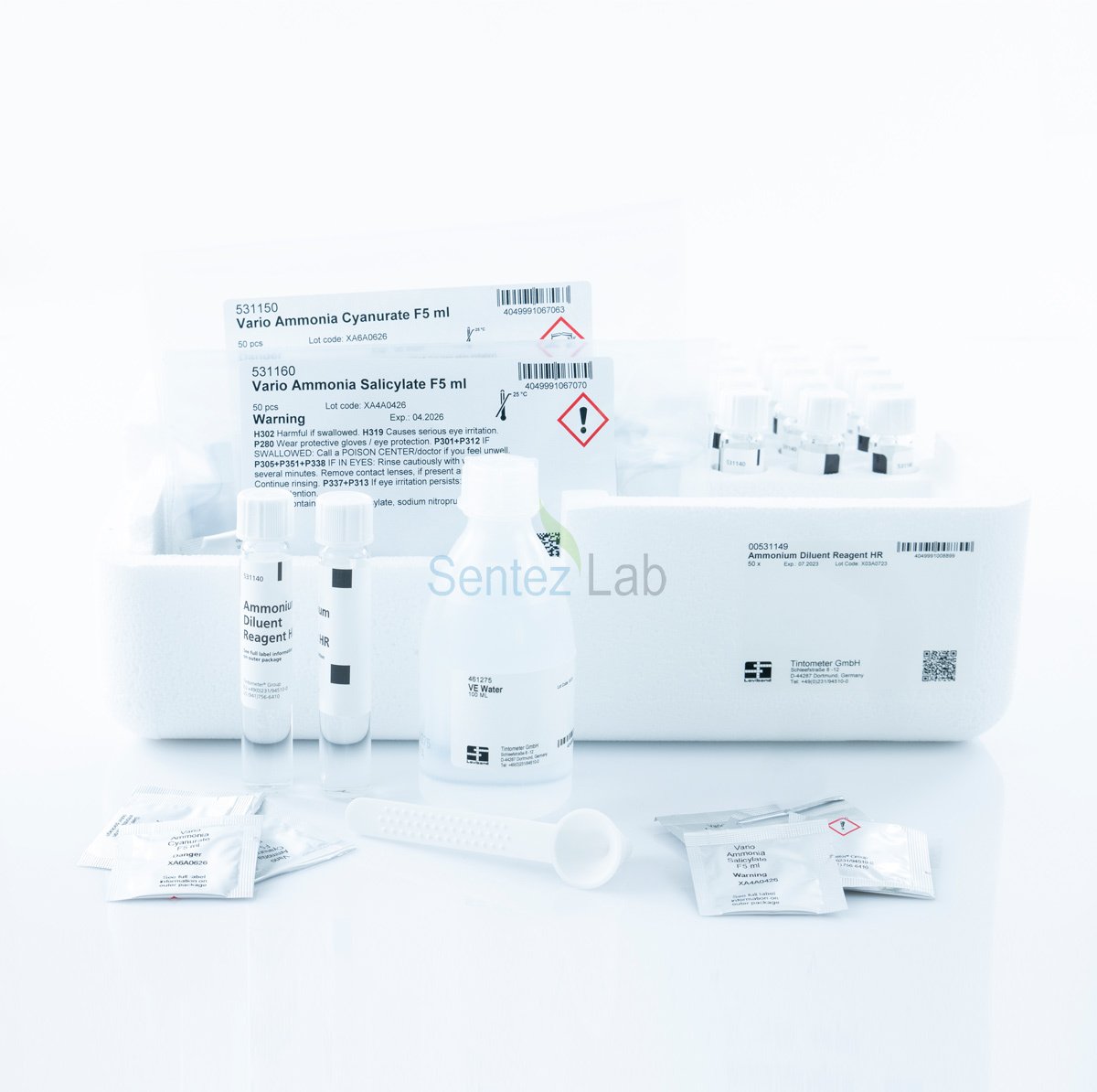 Lovibond Ammonia HR Tube Test 50 Adet/Kutu