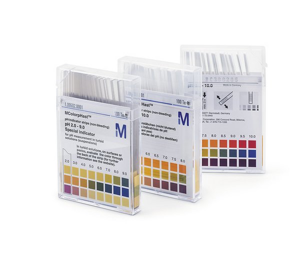 MERCK 109531 pH-indicator strips pH 0 - 6.0 non-bleeding pH 0 - 0.5 - 1.0 - 1.5 - 2.0 - 2.5 - 3.0 - 3.5 - 4.0 - 4.5 - 5.0 - 5.5 - 6.0 MColorpHast™