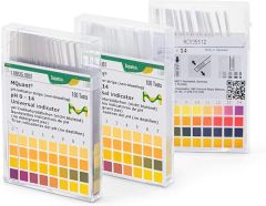 Merck 109535 pH Kağıdı pH 0 - 14   pH-İndikatör Şeriti Evrensel İndikatör McolorpHast™ 100 Adet/Kutu