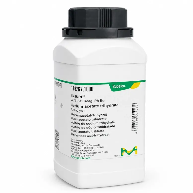 Merck 106267 Sodium Acetate Trihydrate For Analysis Emsure
 1 Kg