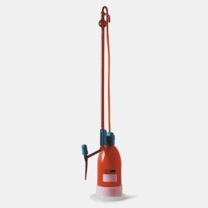 ISOLAB Büret - Otomatik - Şilling - Amber - As Kalite - Grup Sertifikalı - Beyaz Skala - 25 mL