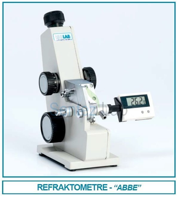 ISOLAB REFRAKTOMETRE ''ABBE'' 0 - 9 5 % Brix 1,3000 - 1,7000