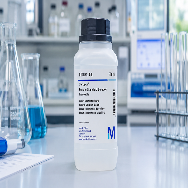 Merck 104694 Sulfate Standard Solution Traceable Certipur® 500 mL Sülfat Standart Çözeltisi