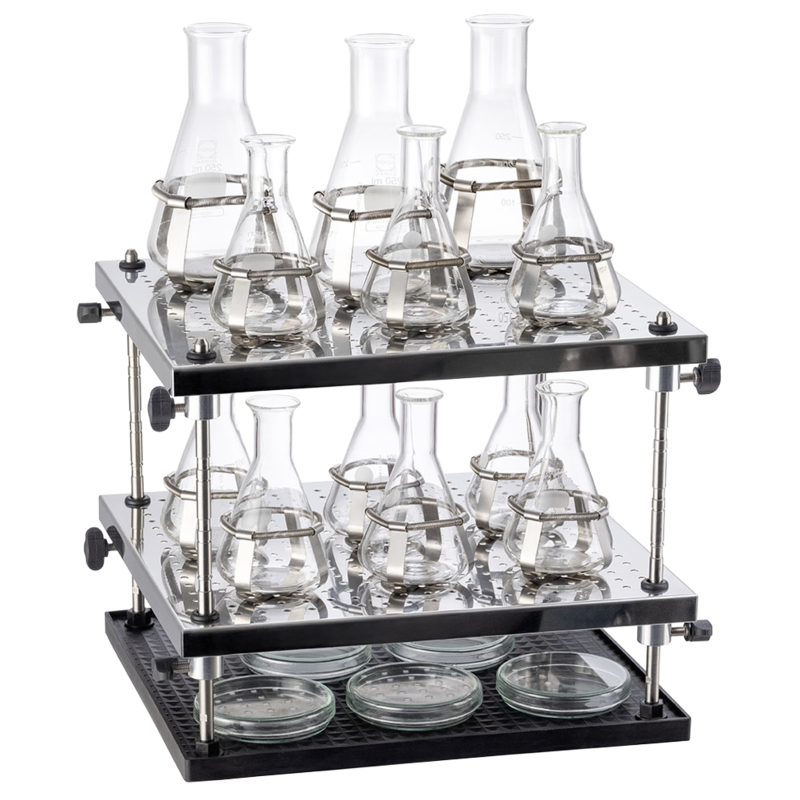 Heidolph Multi-Tier Attachment 1000, çift katlı platform aksesuarı, laboratuvar ekipmanı