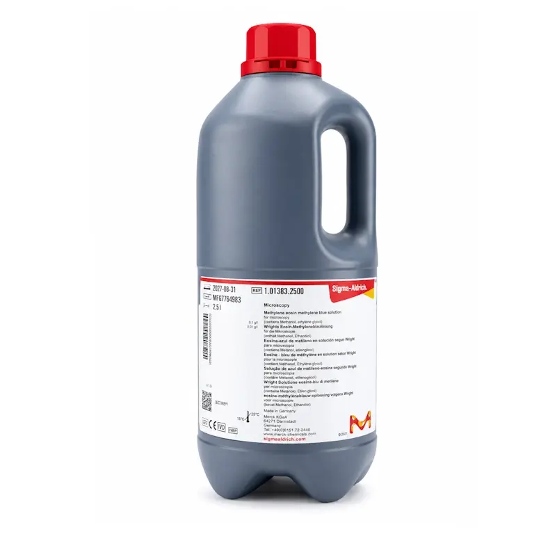 MERCK 101383 Wright eozin metilen mavisi çözeltisi Wright's eosin methylene blue solution for microscopy 2500 mL