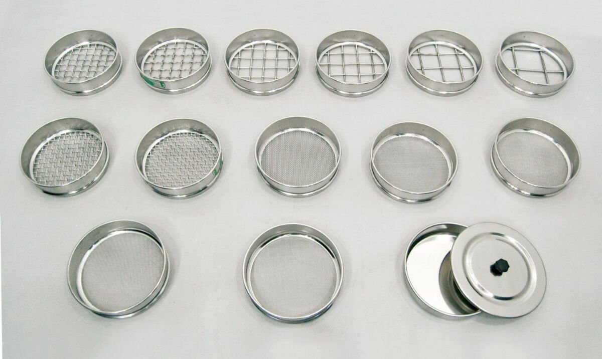 Elek Paslanmaz Çelik Kasnak 200x50mm | 10 mm Kare Göz Açıklıklı ISO 3310-2 Laboratuvar Eleği