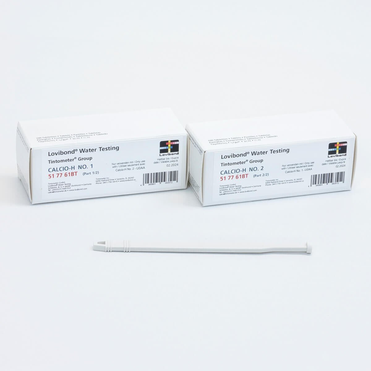 Lovibond Set Calcio H No.1 / No.2 – 100 Adet | Kalsiyum Test Reaktif Seti