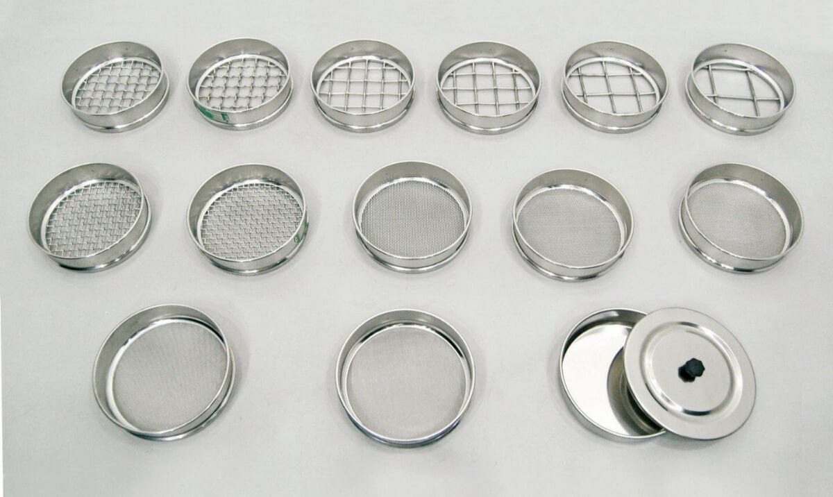 Elek Paslanmaz Çelik Kasnak 200x50mm | 8 mm Kare Göz Açıklıklı ISO 3310-2 Laboratuvar Eleği