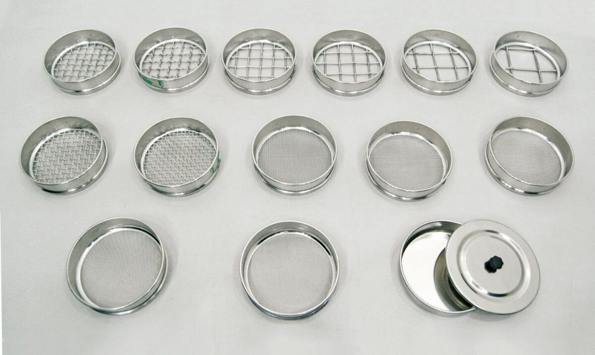 Elek Paslanmaz Çelik Kasnak 200x50mm | 9,5 mm Kare Göz Açıklıklı ISO 3310-2 Laboratuvar Eleği