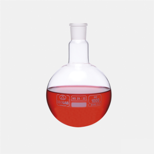 İSOLAB 030.02.053 balon - cam - dibi yuvarlak - şilifli - 50 ml - NS29/32 (1 adet)