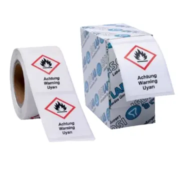 ISOLAB  Uyarı Etiketleri - Ghs 5 - Tehlike - 26 X 37 Mm  250 Adet
