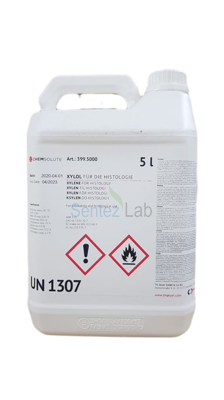 CHEMSOLUTE Xylene for histology Cas 1330-20-7 5 Litre