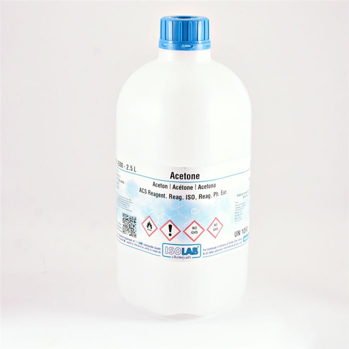 ISOLAB Acetone ≥ 99.5%, Pure 67-64-1  2.5 L