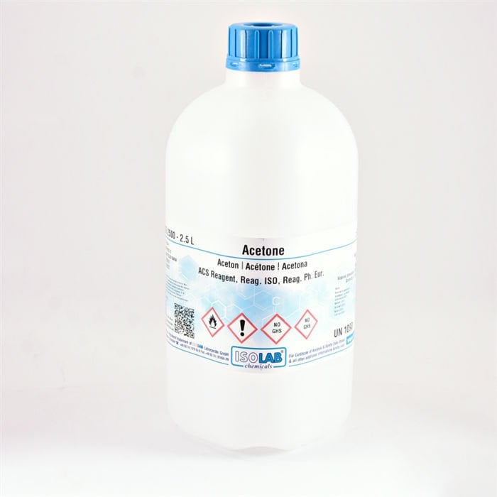 ISOLAB  901.022.2500 Acetone ≥ 99.5%, Pure 67-64-1  2.5 L