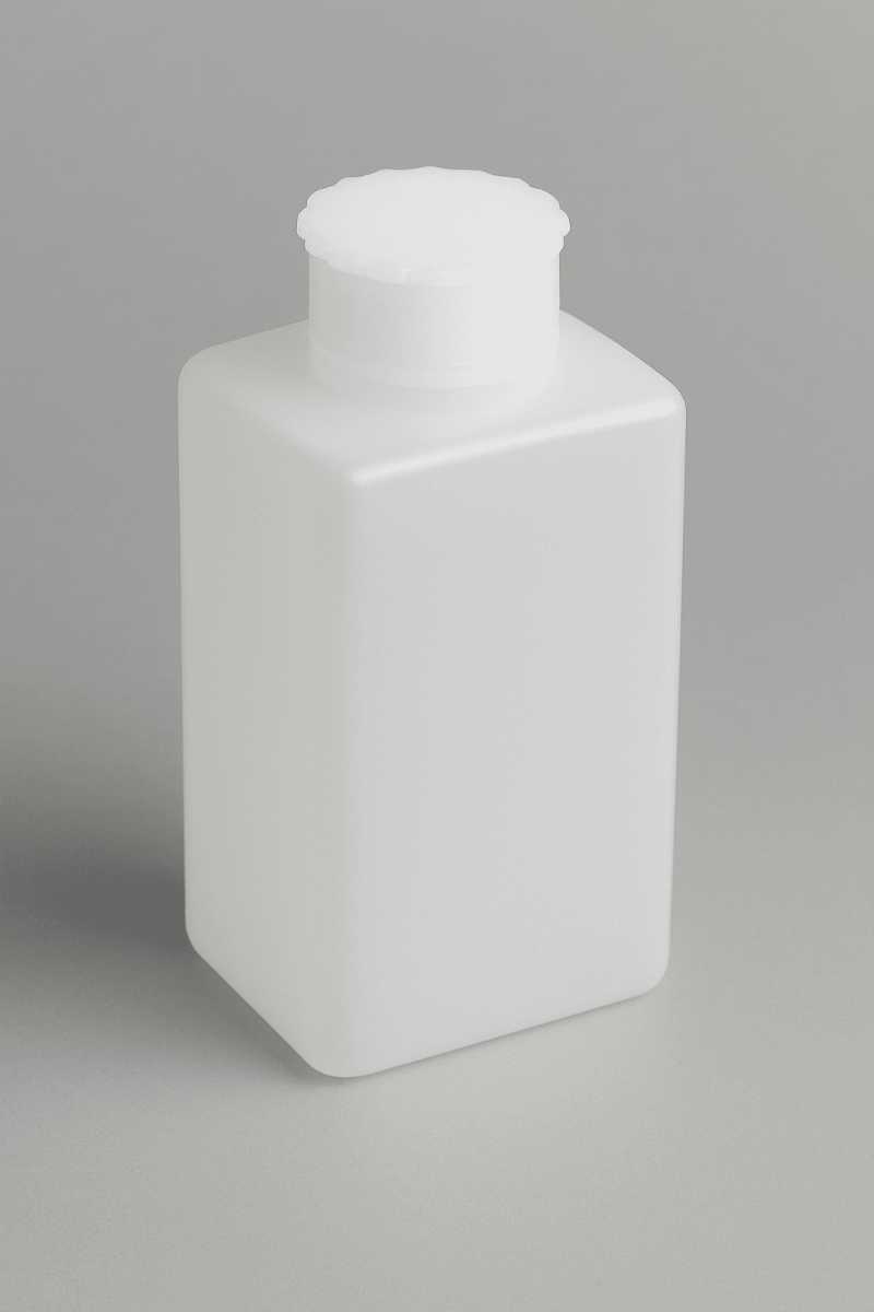 Kartell Numune Şişesi - Plastik Kare Geniş Ağızlı  2000 ml