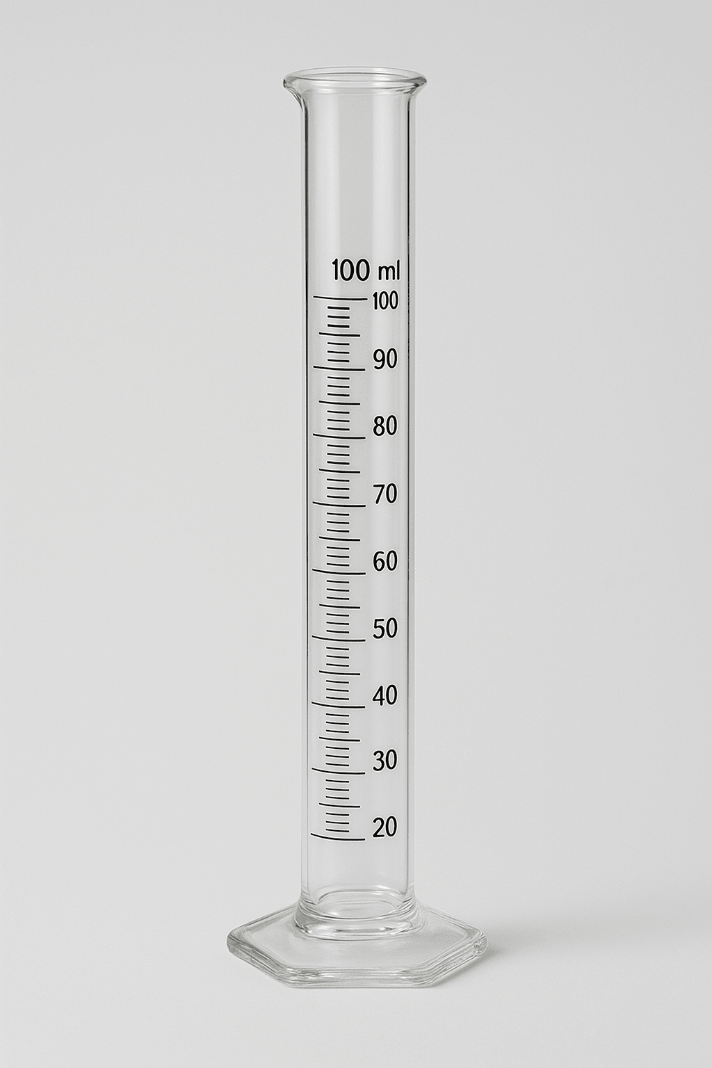 Mezür uzun form altıgen taban   100 ml