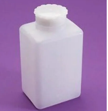 Kartell Numune Şişesi - Plastik Kare Geniş Ağızlı (PE) 50 ml