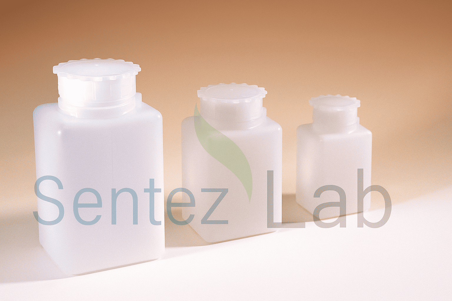 Lp Italiana HDPE Şişe Kare Taksimatlı Contalı Kapak