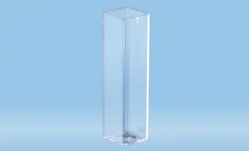 SARSTEDT Spektrofotometrik Küvet 4,2 mL PS – 4 Optik Yüzey - 100 Adet