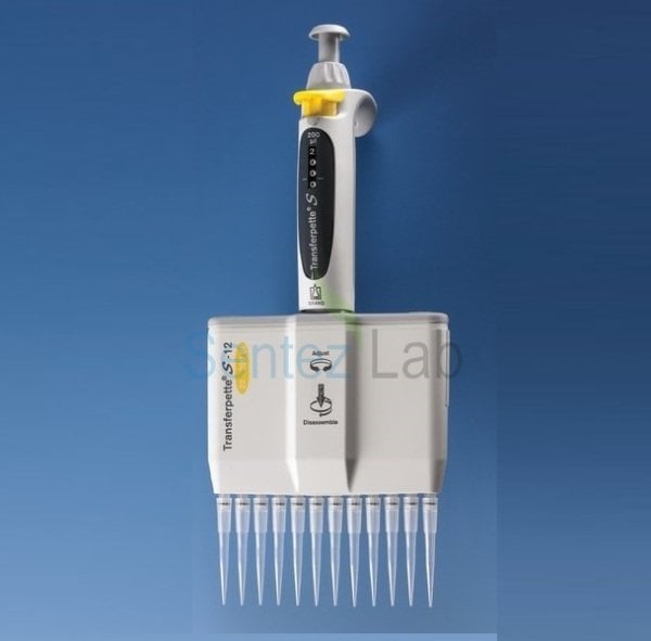 Brand Transferpette® S 12 Çok Kanallı Dijital Pipet 20-200 µL