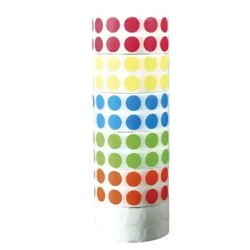 ISOLAB  Etiket - Mikrotüpler İçin - 9,5 Mm Çap - 6 Renk