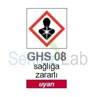 İSOLAB 099.18.T01 sağlığa zararlı piktogramı GHS 8 uyarı etiketi 26x37mm-250 etiket