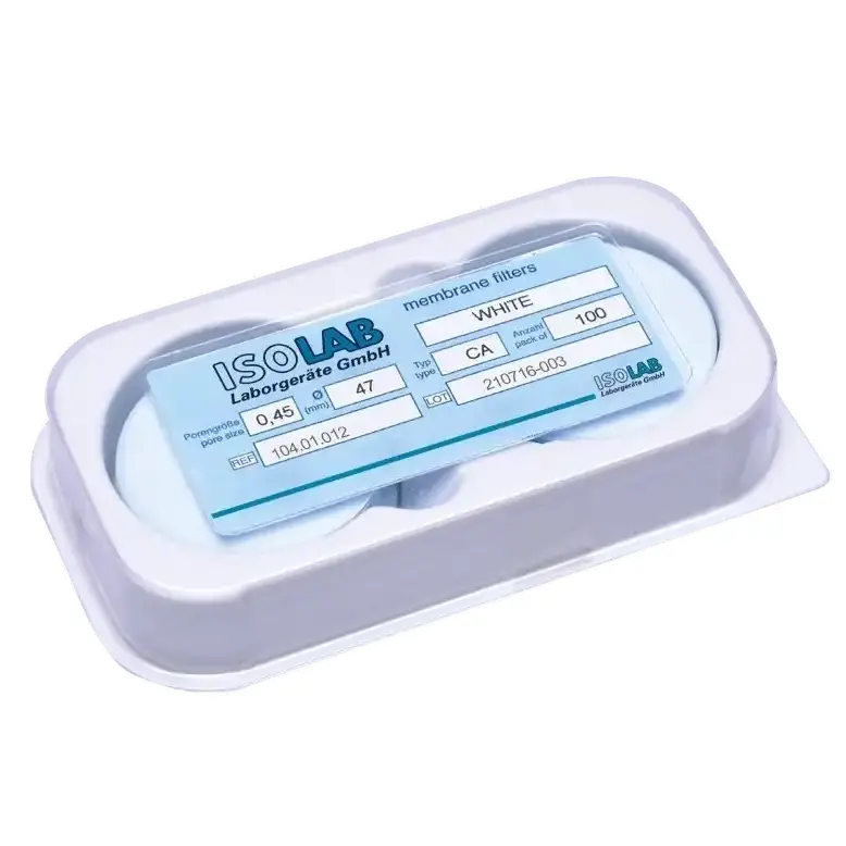 ISOLAB  Membran Filtre - Gözenek Büyüklüğü 0,45 Um - 47 Mm Çap - Rejenere Selüloz 100 Adet