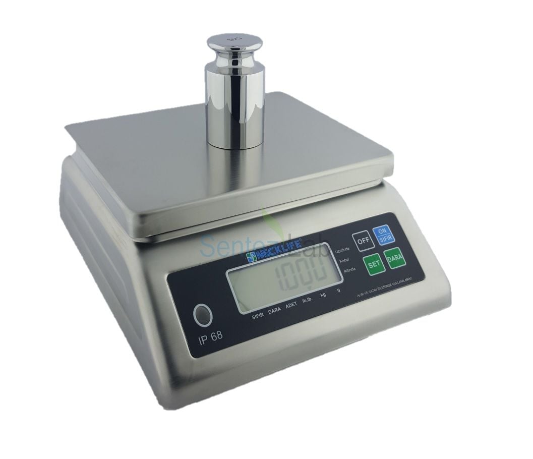 Necklife AGT-S2 Dijital Paslanmaz Su Geçirmez Terazi 30kg 1g