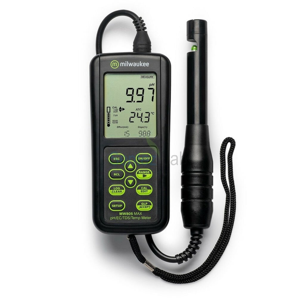Milwaukee MW805 pH / İletkenlik / TDS ve Sıcaklık Ölçer -2.00... 20.00 pH / 0... 4000 µS/cm / 0... 2000 ppm / -20.0... 120.0 °C