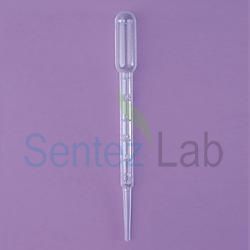 Pastör Pipeti Hacim 3 ml Uzunluk 150 mm Taksimatlı 26 damla/ml tek tek poşette steril 100 Ad.