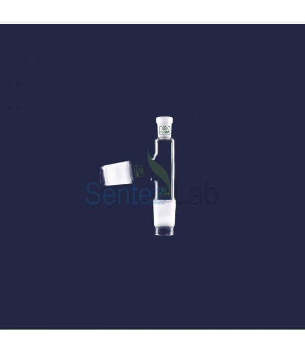 ISOLAB Adaptör - Destilasyon - Standart Başlık - Dişi Şilif NS 14/23 - Erkek Şilif : NS 29/32 - Açılı Erkek Şilif : NS 29/32