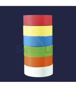 İSOLAB etiket - dikdörtgen - 24 x 13 mm - 6 renk (6 rulo)
