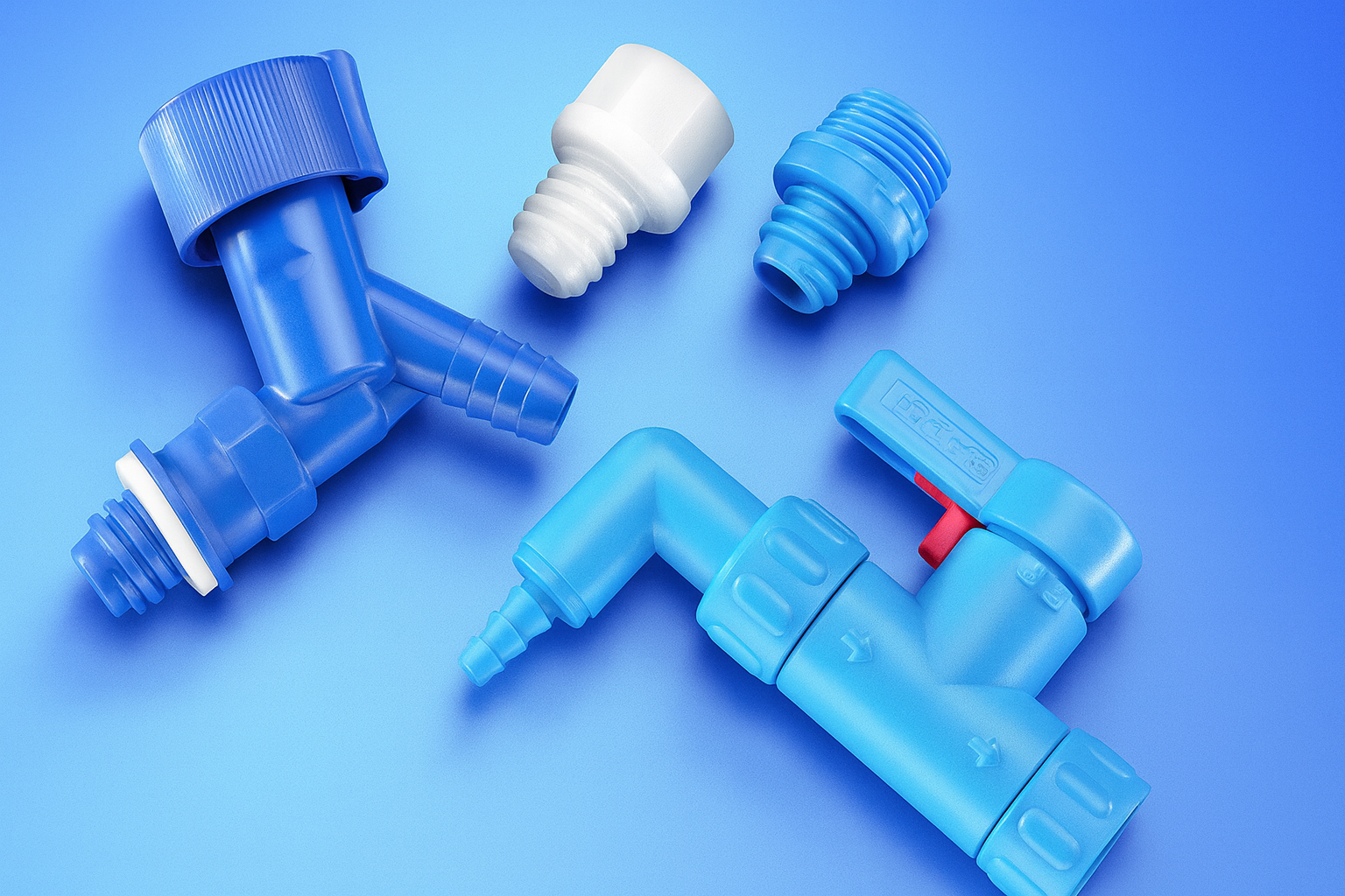 Kautex HDPE Bidon Musluğu – Mavi