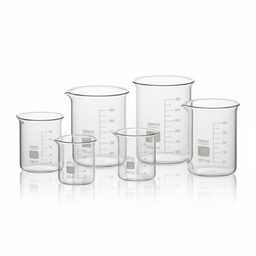 SIMAX Cam Beher 2000 ml – Kısa Form