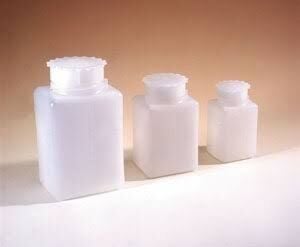 Lp Italiana HDPE Şişe 1000 ml - Kare, Taksimatlı, Contalı Kapaklı