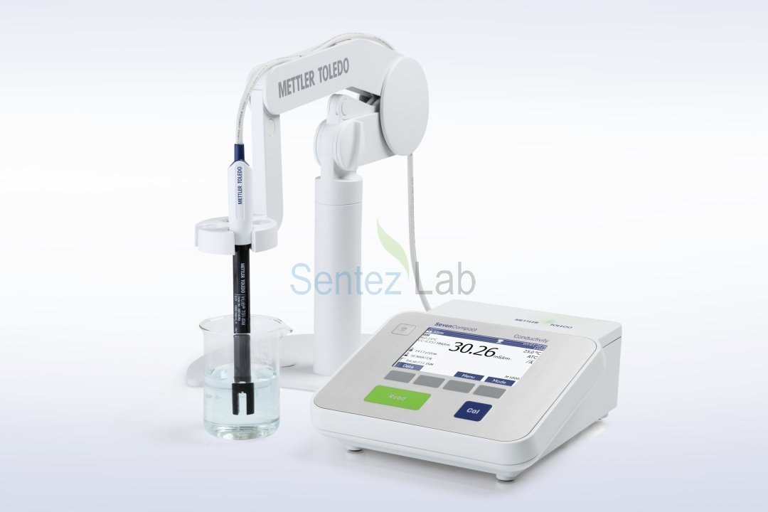 METTLER TOLEDO S230-Kit SevenCompact™ conductivity MASA TİPİ İLETKENLİK ÖLÇER 0.001 µS/cm... 1000 mS/cm