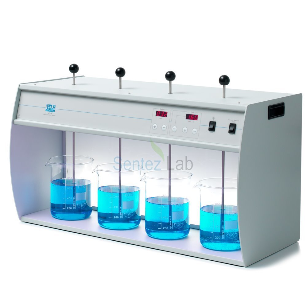 Velp JLT4 Jar Test Cihazı  (Flokülatör)  Dijital Kontrollü 10... 300 rpm