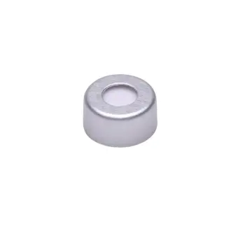 ISOLAB  Crimp Kapak + Septa - Silikon / Ptfe - Yarıksız- N11 Crimp Vial İçin 100 Adet