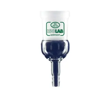 ISOLAB  Adaptör - Düz - Musluksuz - Çap 8 Mm - Dişi Şilif : Ns 14/23