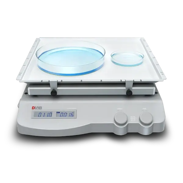 DLAB SK-O330-Pro Orbital Çalkalayıcı -  100–500 rpm - 4 çubuklu evrensel bağlantı aparatı ile 