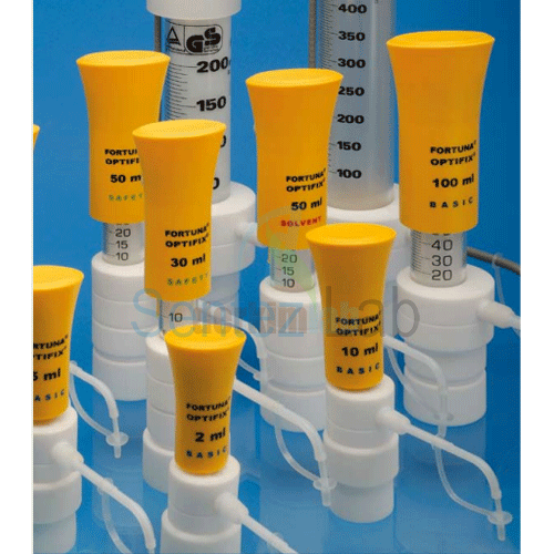 Dispensers FORTUNA OPTIFIX SAFETY 10–50 mL