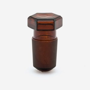 ISOLAB Tıpa - Cam - Amber - Hexagonal Kapaklı - NS 19/26