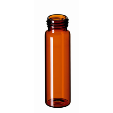 La-Pha-Pack Vial 40 mL – Amber, Vidalı Boyunlu, 95 × 27.5 mm, 1. Hidrolitik Kalite (100 Adet)